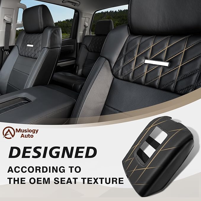 Muslogy Center Console Armrest Cover Compatible - Image 4