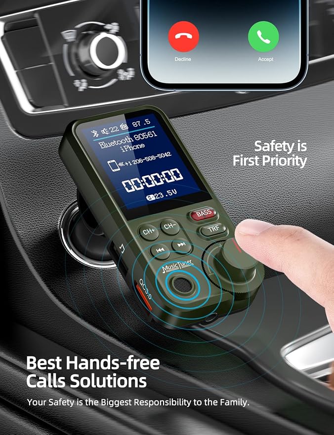 Nulaxy FM Bluetooth Transmitter - Image 2