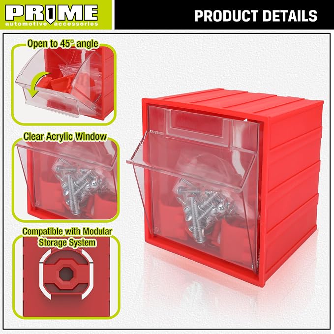 PR1ME 1 pc Garage Wall Mounted Storage organizer bin - Image 3