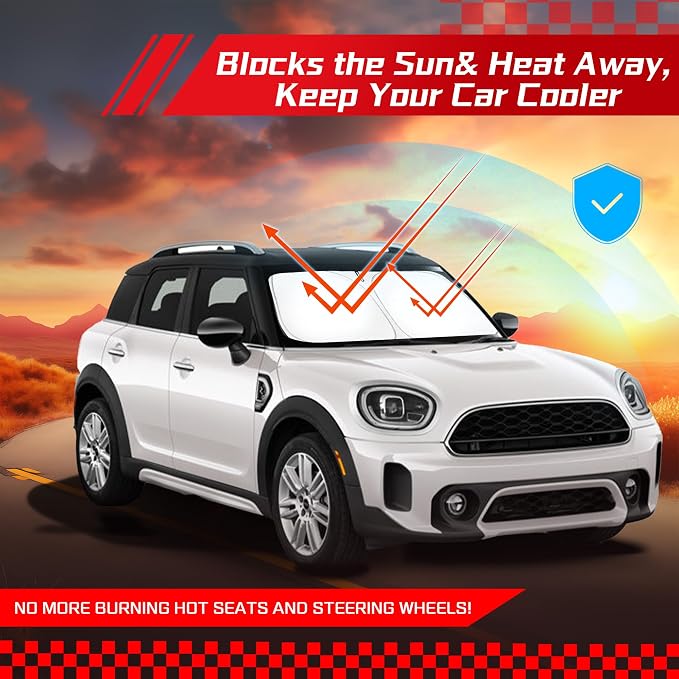 ARISMOTOR Windshield Sun Shade for Mini Countryman Cooper F60 2017-2024 - Image 7