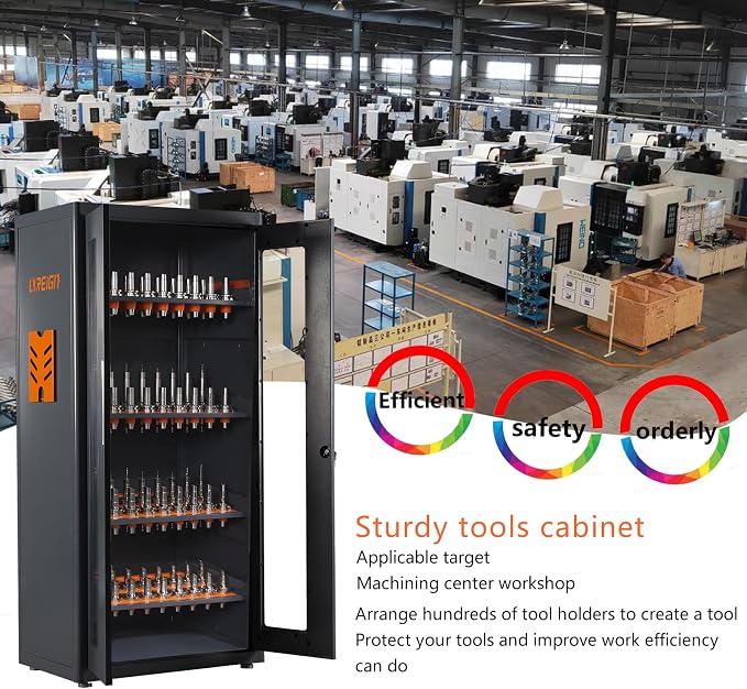 BT50 CNC Tool Cabinet, CAT50 Multi-Purpose CNC Tool Rack, Mass Storage CNC Tool - Image 6