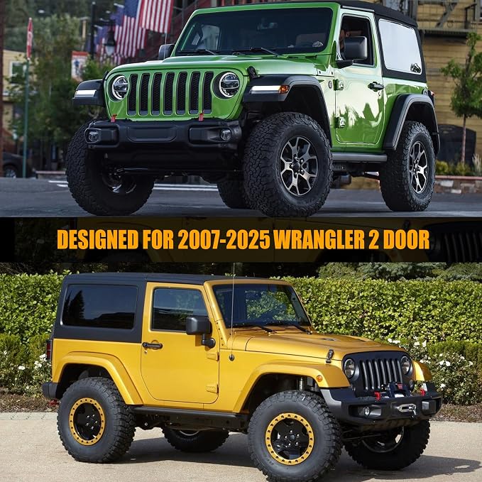 Waterproof Car Covers Replace for 2007-2025 Jeep Wrangler 2 Door, Windproof - Image 8