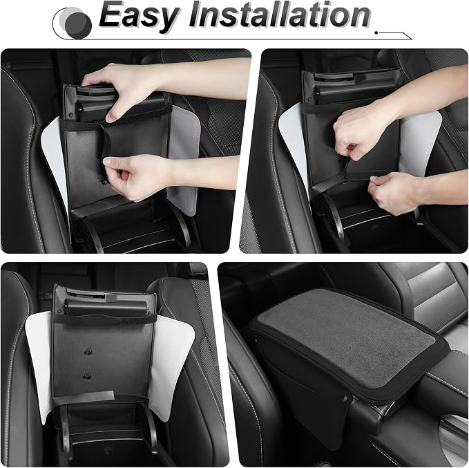SINGARO Car Leather Center Console Cover - Image 4