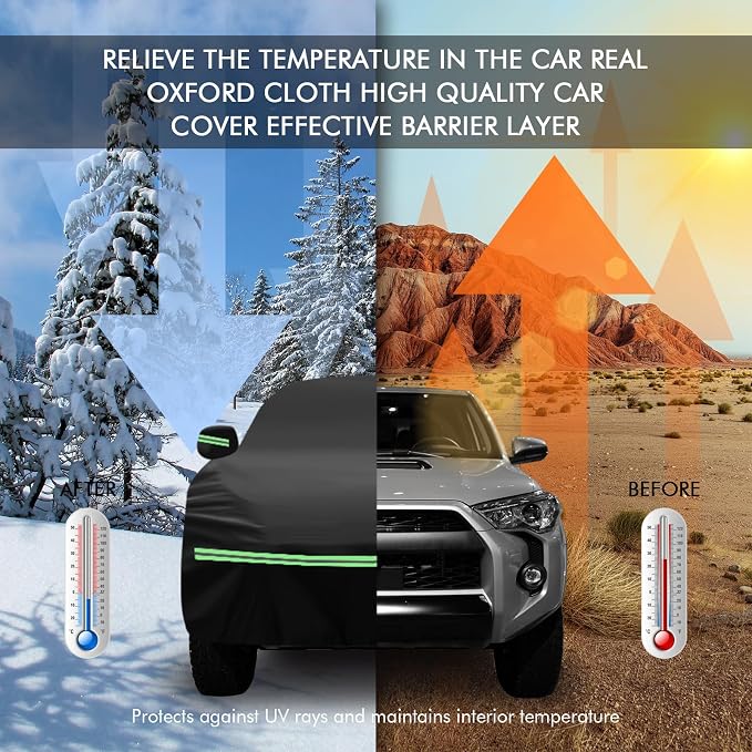 for 2002-2023 Toyota 4runner Car Cover 210D Outdoor Waterproof UV Protection - Image 5