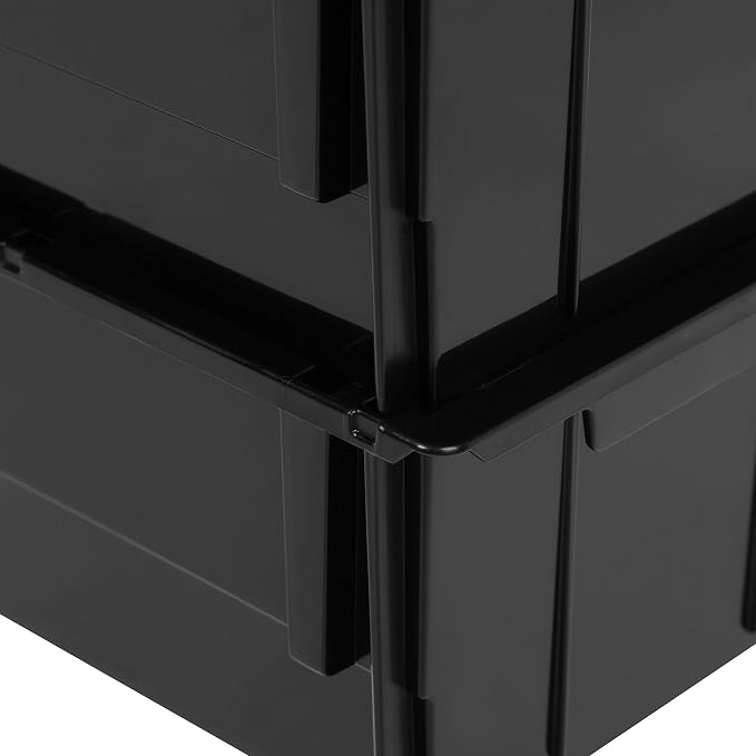 IRIS USA Stackable Storage Bins Open Front, 12 Pack, Plastic Hanging Organizer - Image 7
