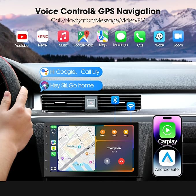 Wireless CarPlay Screen for Car & Android Auto Head Unit - Image 4