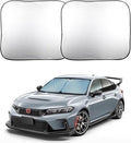 EcoNour 2 Piece Sunshade for Car Windshield | Durable 240T Polyester Car by EcoNour