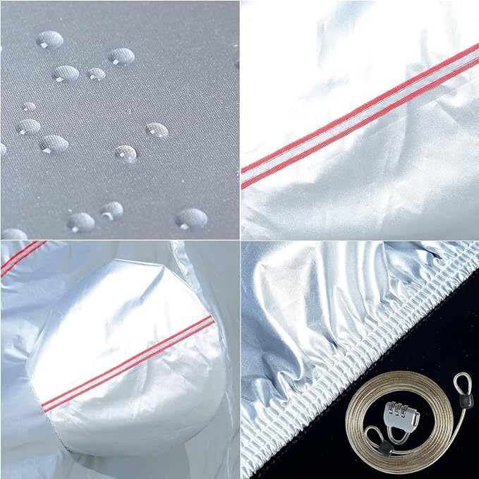 Tecoom Hard Shell Waterproof Car Cover, Zipper Design - Image 7
