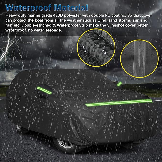 Car Cover Waterproof for 2007-2025 Chevy Suburban/GMC Yukon XL/Cadillac - Image 4