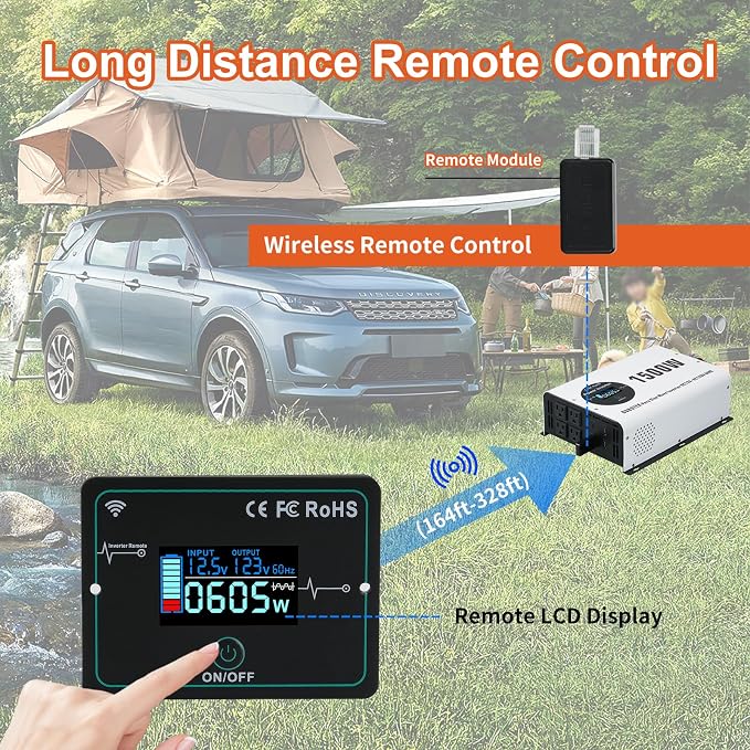 1500W Pure Sine Wave Power Inverter - Image 2