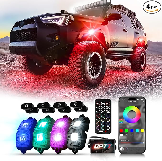OPT7 Photon RGB LED Magnet Rock Lights by OPT7