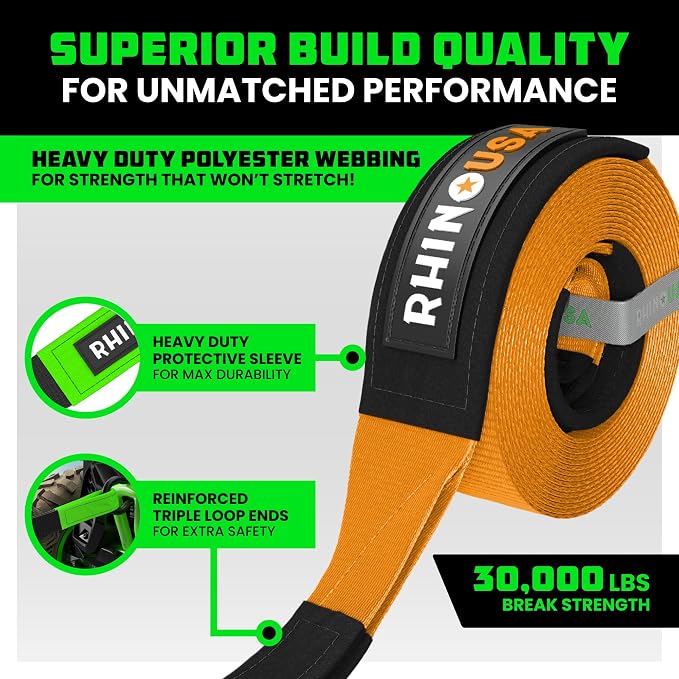 Rhino USA Recovery Tow Strap - Image 2
