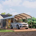 EROMMY 10x25 FT Carport Storage Shed 2-in-1, Heavy Duty Car Port by EROMMY