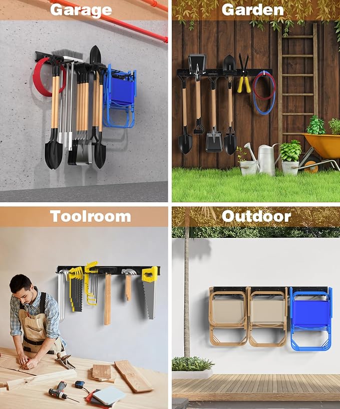 Garage Tool Organizer Wall Mount, 49.5 Inch Garage Organization and Storage - Image 5