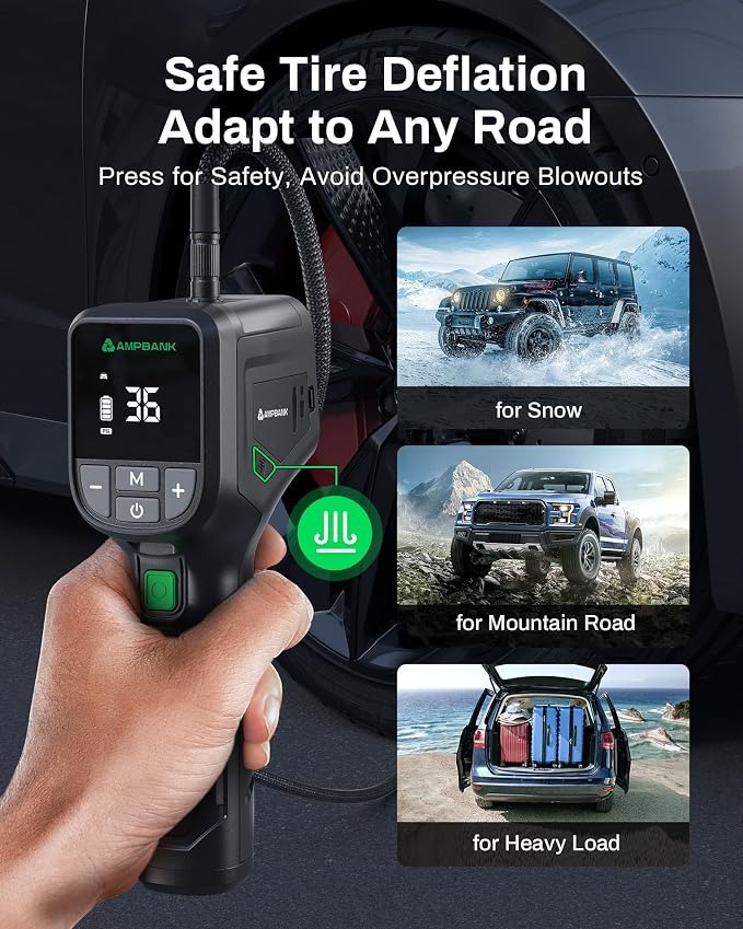 Tire Inflator Portable AMPBANK AT001, Portable Tire Inflator - Image 3