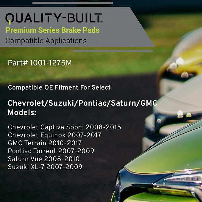 Premium Semi-Metallic Rear Brake Pads Compatible - Image 3