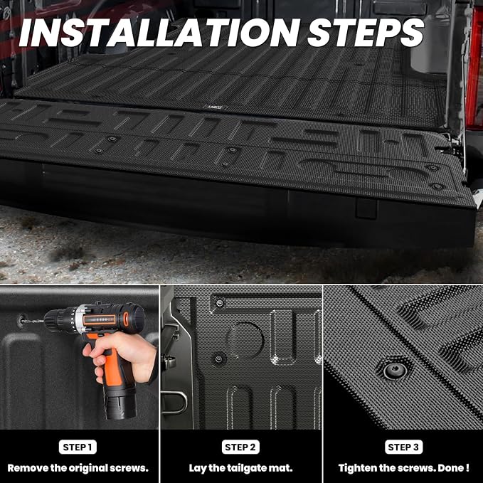 LASFIT Tailgate Mat for Ford F-150 2021-2025 Truck Tailgate Liner All Weather - Image 3