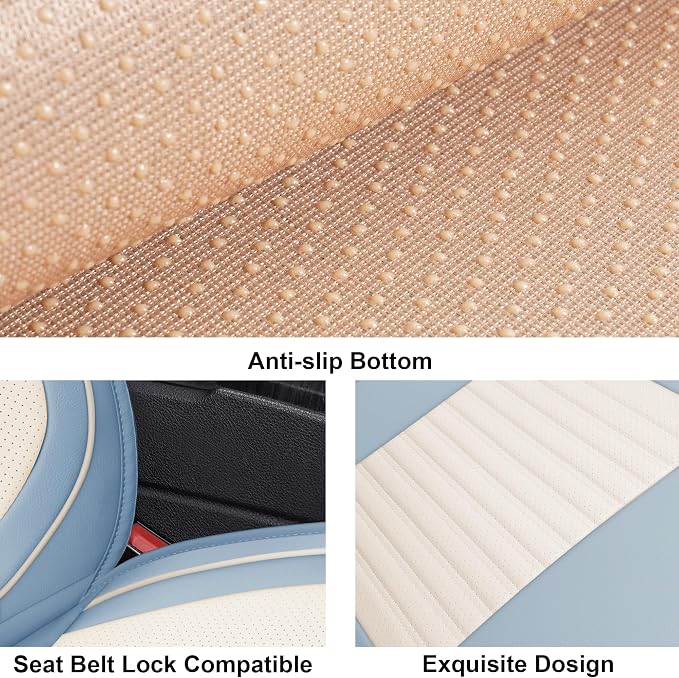LINGVIDO Car Seat Covers, Breathable and Waterproof Faux Leather Automotive - Image 4