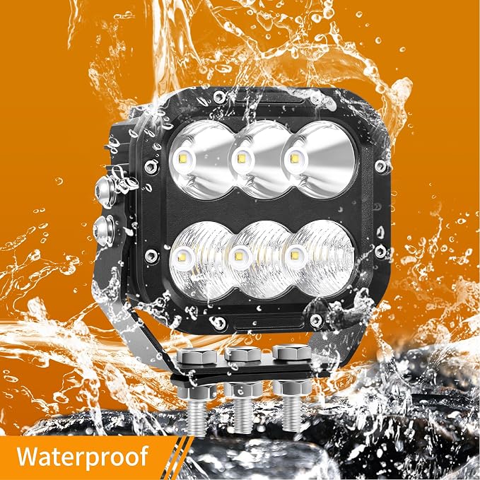LED Light Pods, Offroad Driving Lights 5 Inch 120W 10000lm Off Road LED Work - Image 5