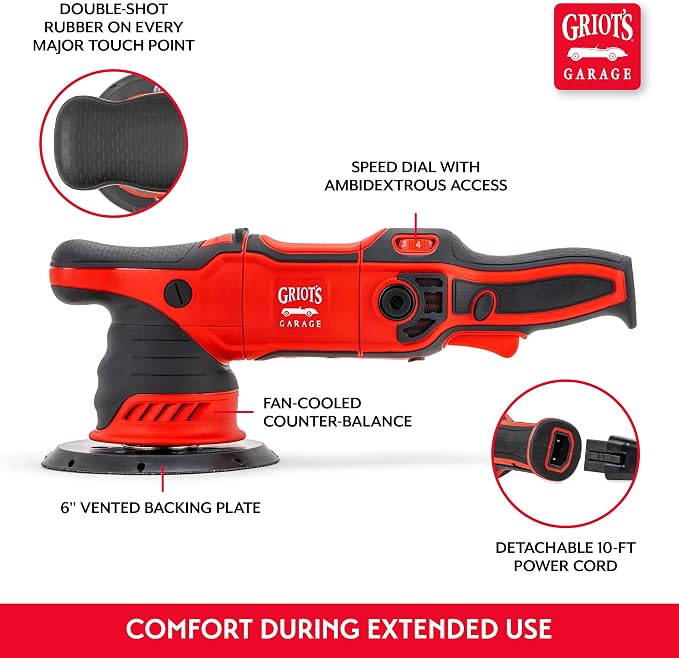Griot's Garage G9 Random Orbital Polisher 10901 – 1000-Watt Dual Action Buffer - Image 5