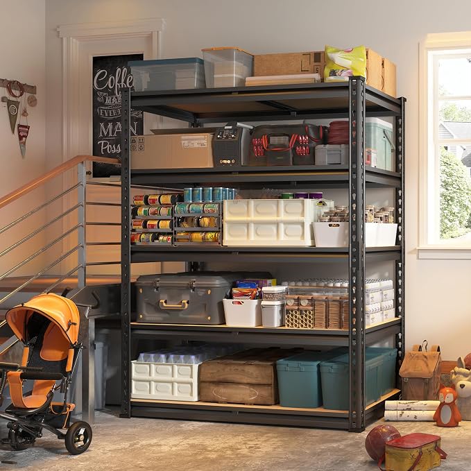 REIBII 2000LBS Garage Shelving Heavy Duty 72''H Storage Shelves 5 Tier Heavy - Image 5