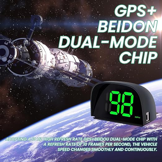 2 Pack GPS Digital Speedometer for Car MPH Golf Cart Universal HUD Speed Meter - Image 7