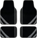 CAR PASS Carpet Car Floor Mats, Edge Leather Waterproof Car Mats by CARPASS