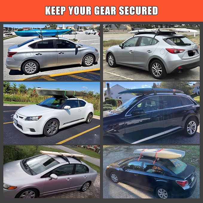 Universal Car Soft Roof Rack Pads Luggage Carrier System - Image 4
