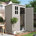 UDPATIO Outdoor Storage Shed 5x3 FT, Garden Plastic Sheds & Outdoor Resin Shed by UDPATIO