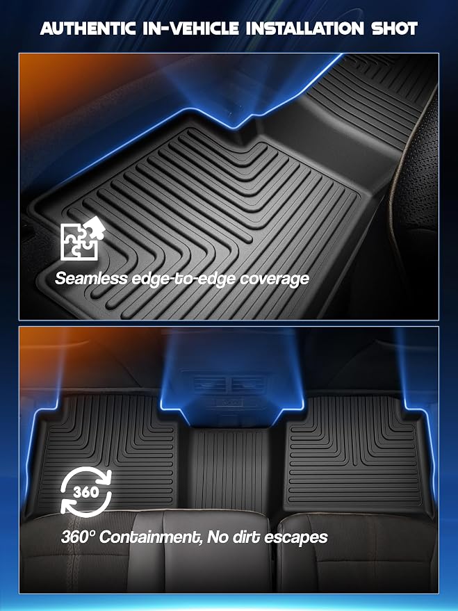 Car Floor Mats for Chevrolet Chevy Colorado/GMC Canyon Crew Cab 2023 2024 2025 - Image 6