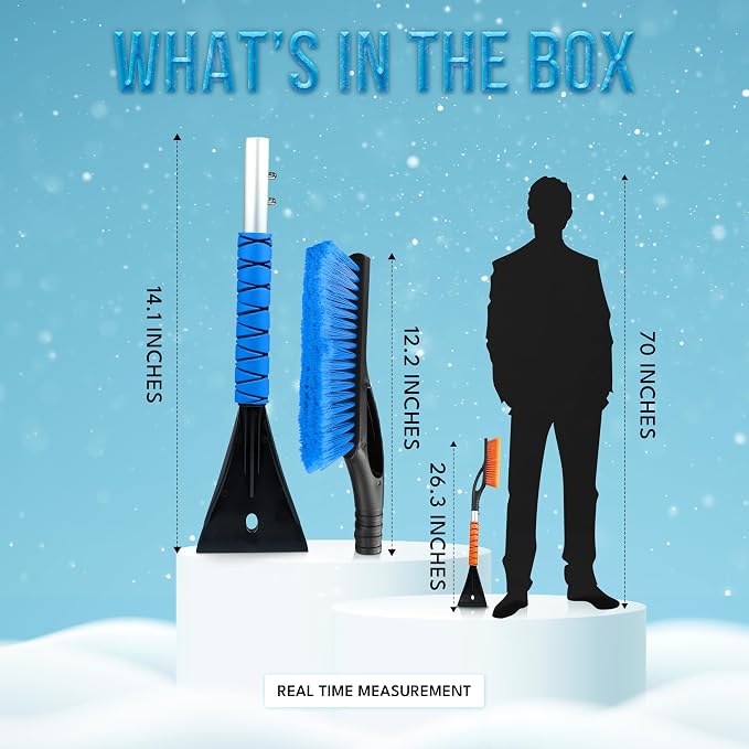EcoNour 27" Car Snow Brush and Ice Scrapers - Image 7
