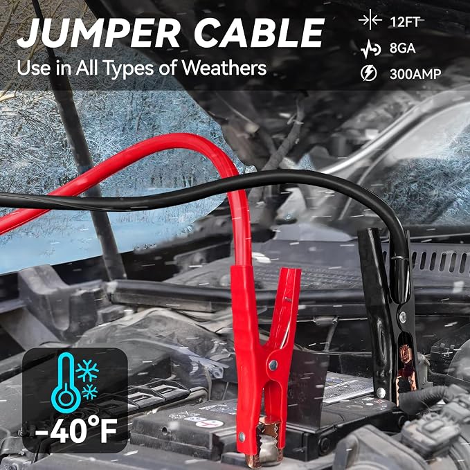 Car Emergency Kit with Portable Air Compressor, Winter Car Safety Roadside - Image 5