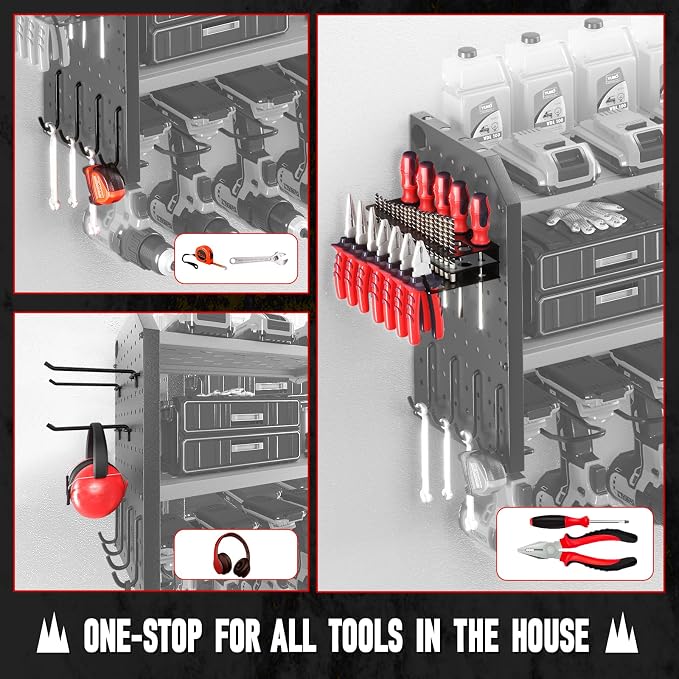 KAFAHOM Power Tool Organizer for Tool Storage, Drill Holder Wall Mount - Image 2