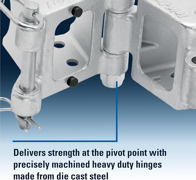 Fulton HDPB340101 Bolt On Folding Trailer Tongue Swing Away Hinge Kit - Image 2
