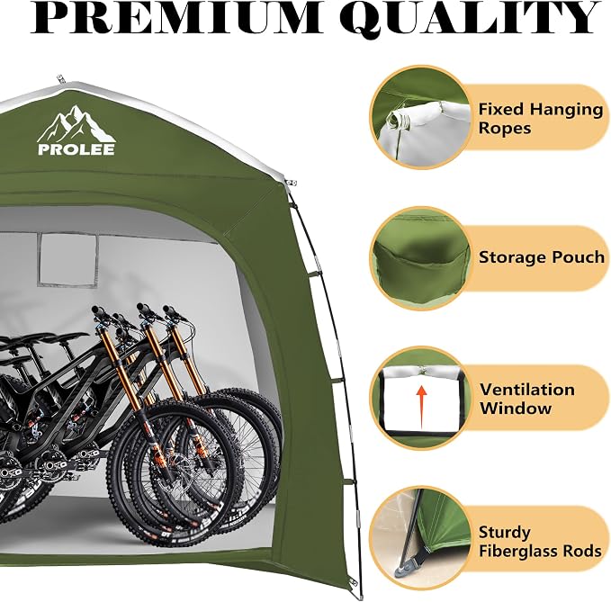 Bike Storage 7.3 x 5ft, Outside Storage Waterproof Oxford Fabric - Image 4