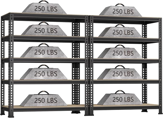 5-Shelf Heavy Duty Shelving by BuxWellBang