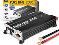 Wagan EL3808 Pure Line Power Inverter 2000 Watt DC 12V to 110V AC Car Pure Sine by WAGAN