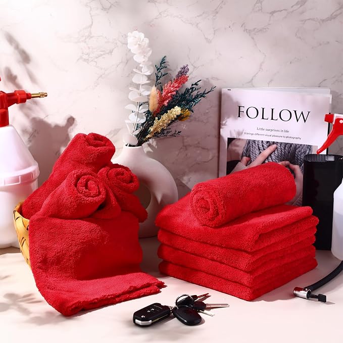 Shimeyao 30 Pcs Edgeless Microfiber Plush Towels - Image 5