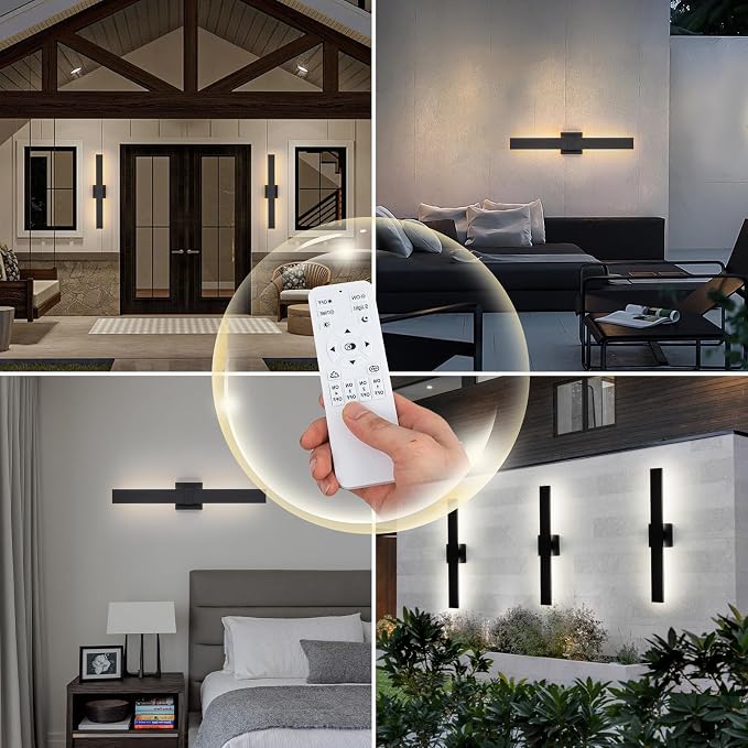 Modern Outdoor Wall Light 3CCT Dimmable LED Outdoor Sconce Lights - Image 3