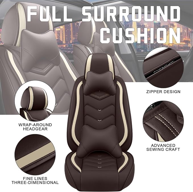 Car Seat Covers for Chrysler Pacifica 2004-2025, Stylish Sport Seat Cover - Image 2