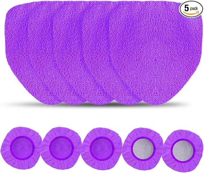 XINDELL 5 Pack Microfiber Pads – Replacement Heads Cover by XINDELL