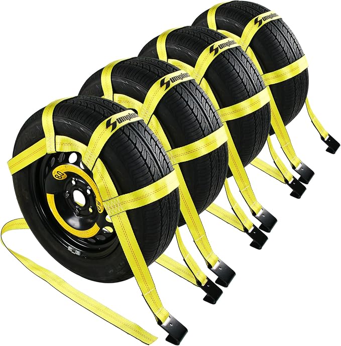 Tire Straps for A Car Trailer Tow Dolly Straps by Sumpluct