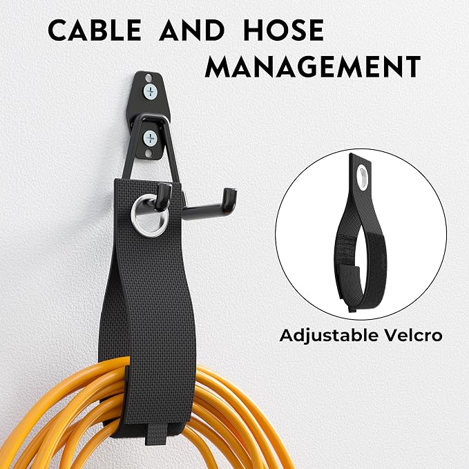 BONTEC Heavy Duty Garage Hooks, Anti-Slip Coated Black Steel - Image 5