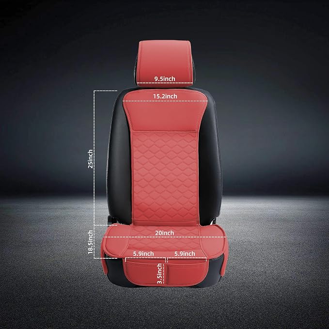 Elantrip 2PCs Front Car Seat Covers Leather Car Seat Protector Universal fit - Image 6