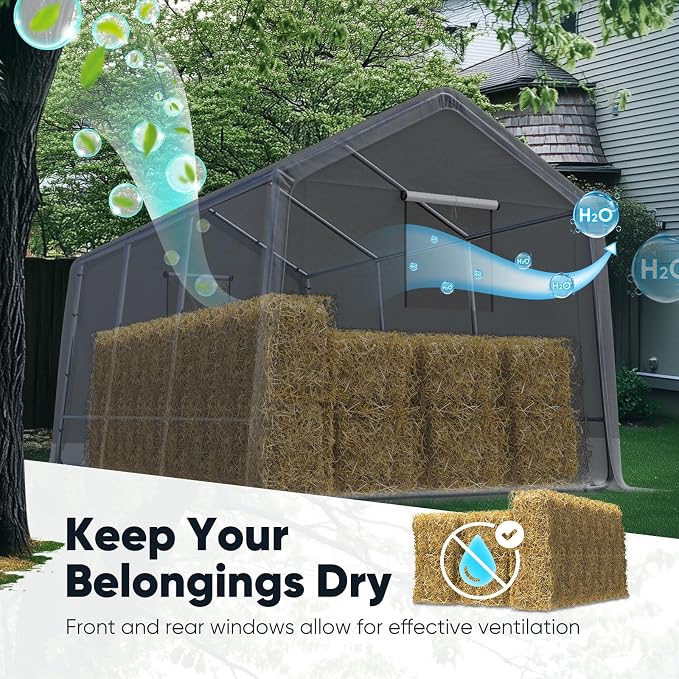 Quictent Heavy Duty 8x14FT Carport Shelter - Image 4