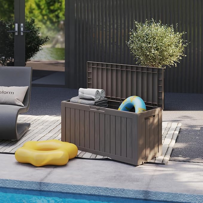 90 Gallon Lockable Resin Deck Box - Image 4