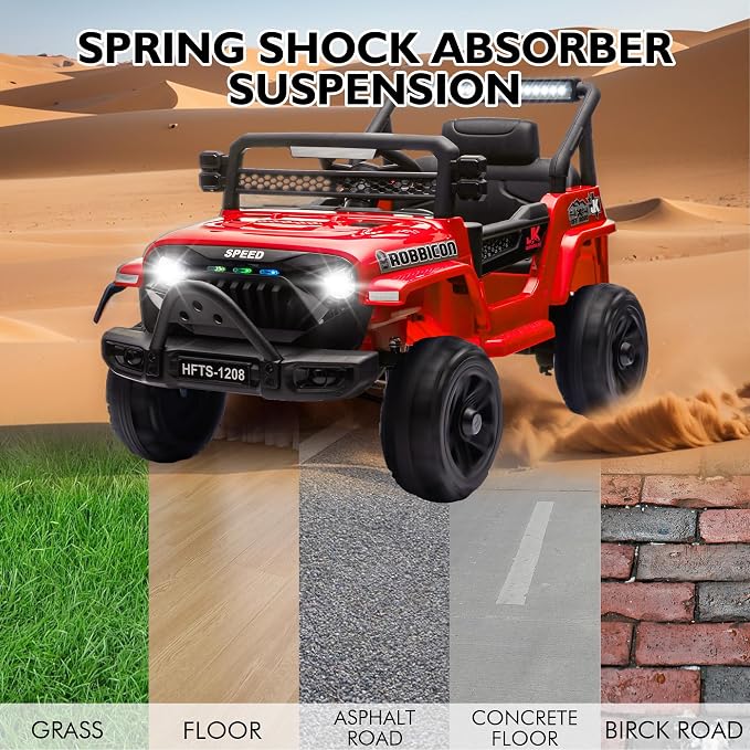 12V Ride on Electric Truck Car for Kids, 12V Kids Electric Vehicles w/Remote - Image 6