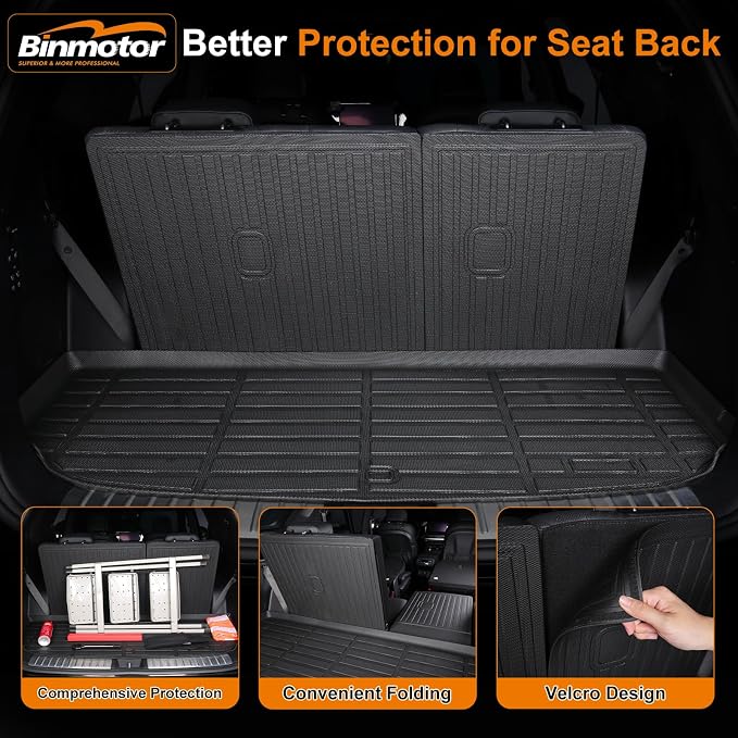 Binmotor-All Weather Floor Mats Cargo Liner Custom Set - Image 4