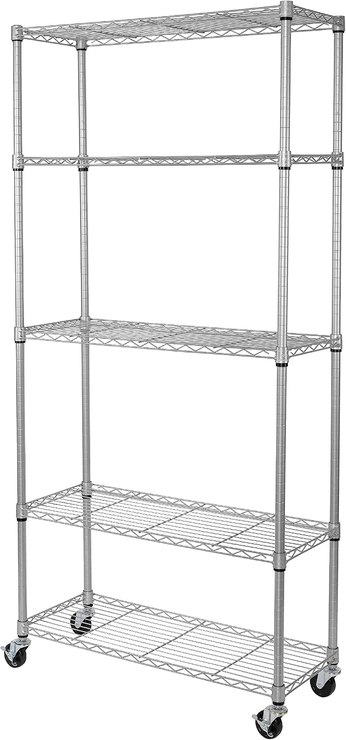 Seville Classics UltraDurable Heavy Duty NSF Solid Steel Wire Rack Storage Unit by SevilleClassics