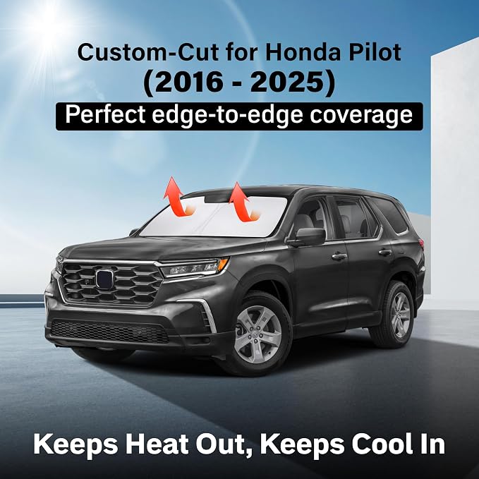 Econour Windshield Sun Shade for Honda Pilot SUV 2016-2025 Accessories Window - Image 2